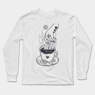 I Like My Coffee With Good Music Taste Long Sleeve T-Shirt